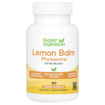 Super Nutrition, Lemon Balm Phytosome, фитосома мелиссы лекарственной с подсолнечным лецитином, 200 мг, 60 растительных капсул