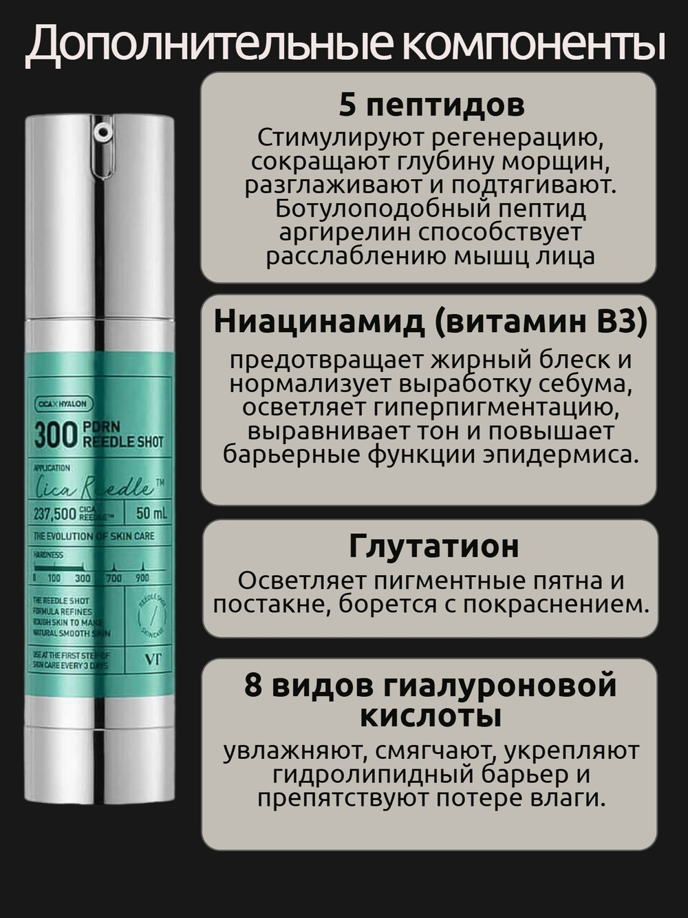 Омолаживающая бустер-сыворотка с PDRN и микроиглами 300 50 мл