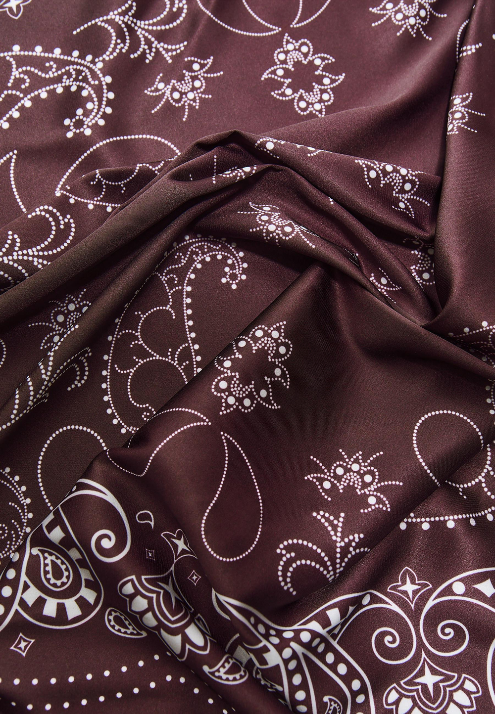 STRADIVARIUS Платок с принтом, бургунди