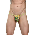 Мужские трусы-стринги с зигзагообразным принтом (Размер: S-M) (Цвет: разноцветный)