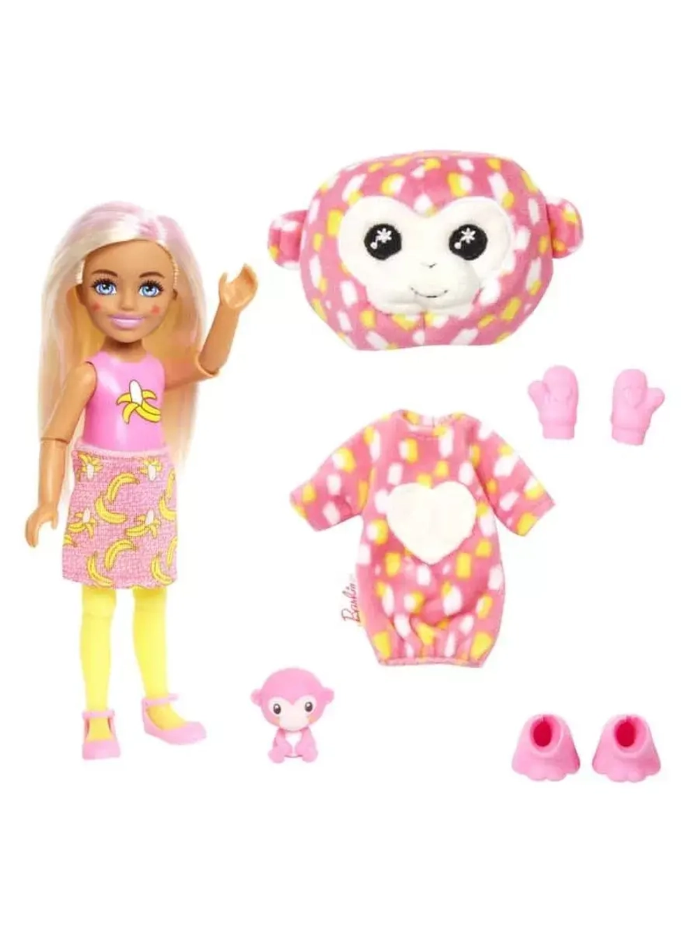 Кукла Барби Cutie Reveal Mini Обезьянка HKR14 челси