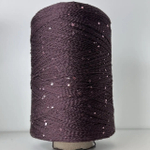LUXOR; 100% хлопок, пайетки 2мм; 540м/100гр; цвет: бордово-коричневый, пайетки в цвет нити; S303