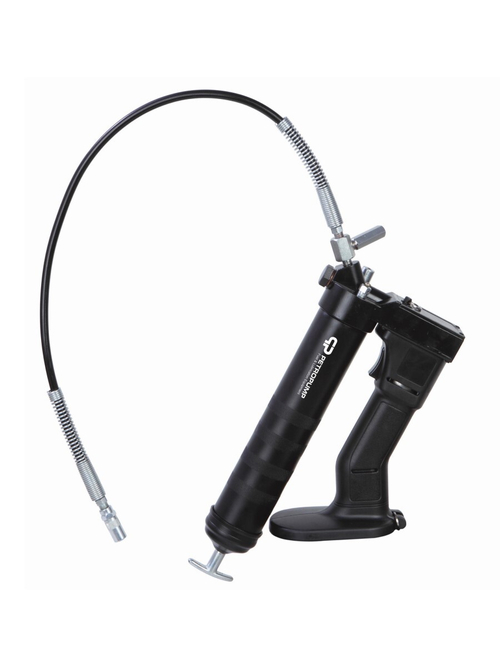 Аккумуляторный шприц для смазки с гибким шлангом и 4-х лепестковым наконечником, 18,5В