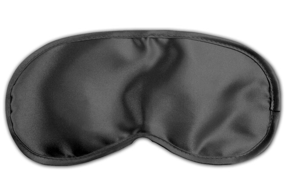 Маска на глаза из полиэстера Fetish Fantasy Series Satin Love Mask (Цвет: черный)