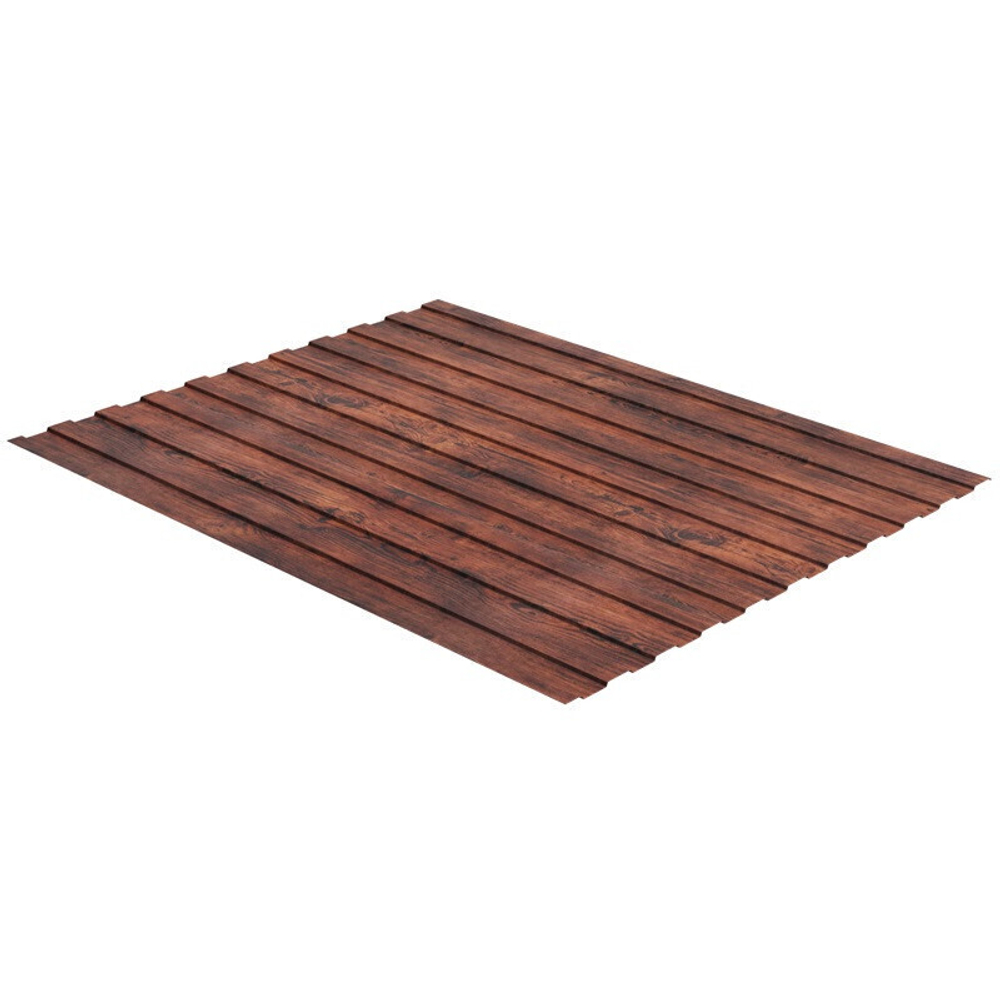 Профнастил С8 Grand Line Colority Print Elite 0,45 мм Cherry Wood Twin Color
