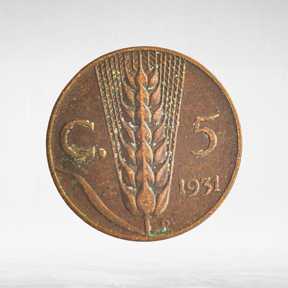Italy 5 Centesimi 1931 R "Victor Emmanuel III", VG