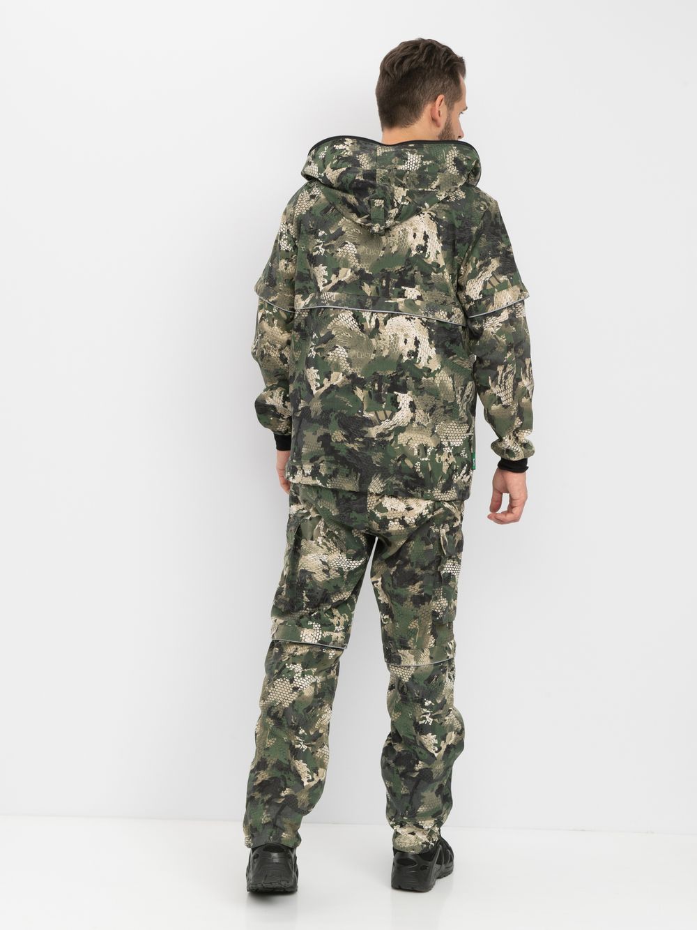 Костюм летний Антигнус-Люкс ткань Твил-Пич цвет Зелёный питон