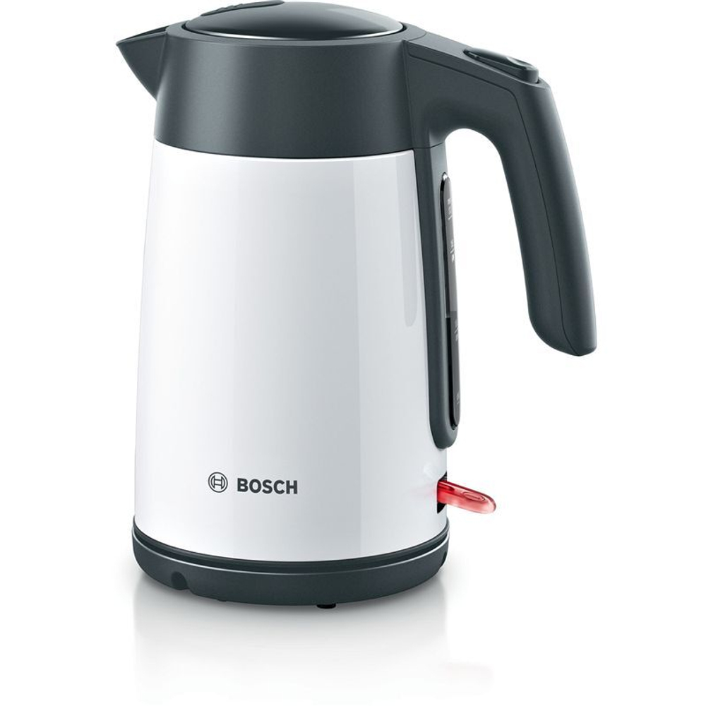 Чайник электрический BOSCH TWK7L461, 2400 Вт, 1.7 л, металл, автоотключение, белый