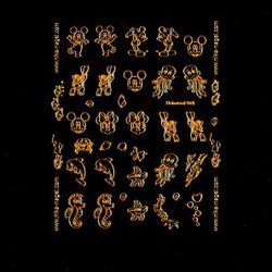 Nika Nagel Набор наклеек "Фрески 7" для дизайна, 250шт