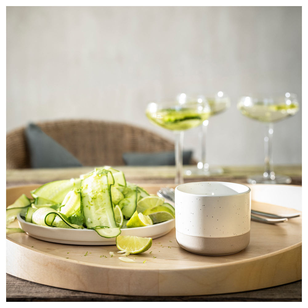 Свеча ароматическая IKEA ADELTUJA (АДЕЛТУЙА), Огурец и лимон, Белый, 25 часов