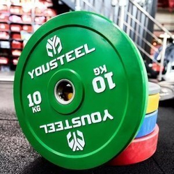 Диск EVO каучуковый 10 кг, зеленый