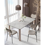 Стол обеденный Varden раскладной 160-220х90 см керамика серый