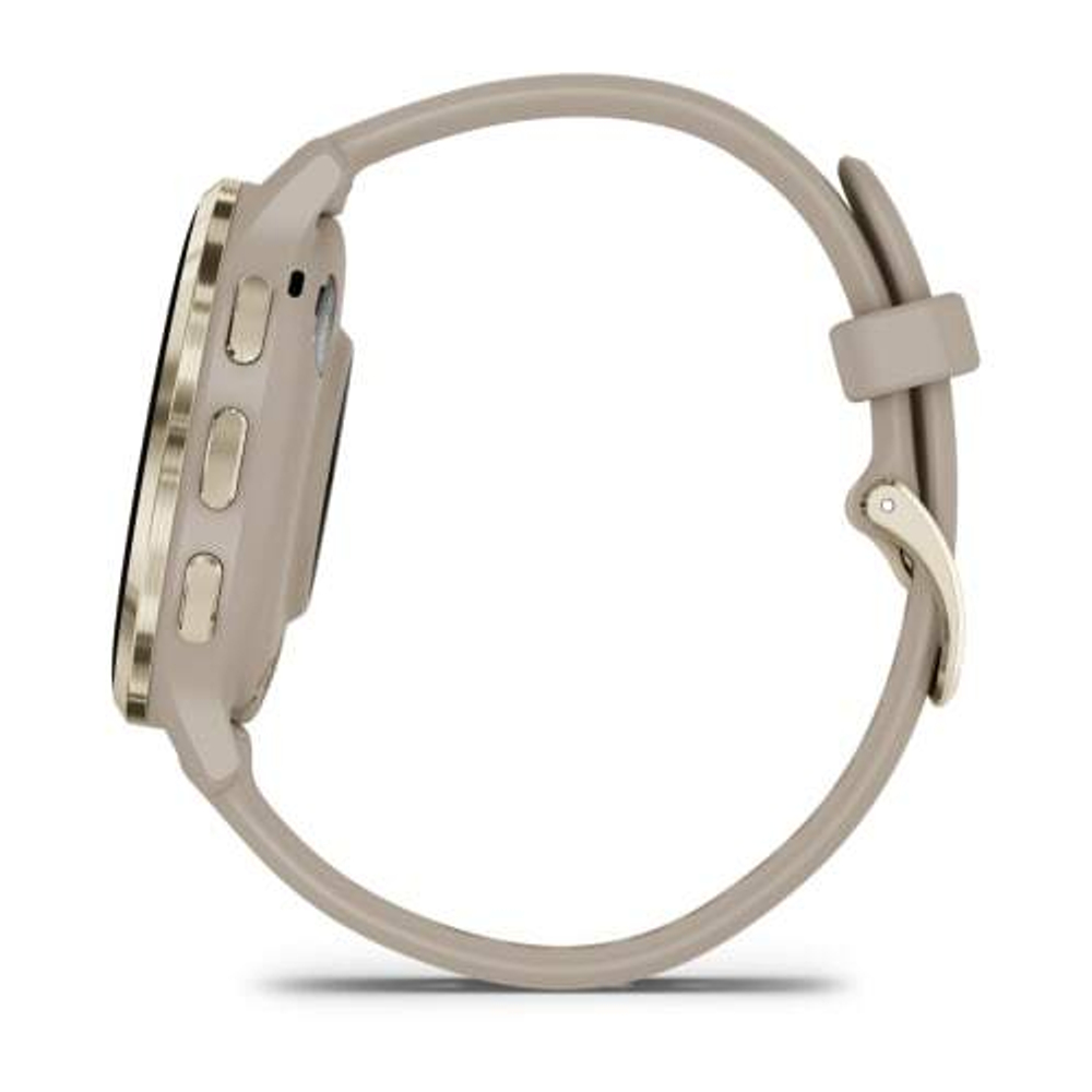 Часы Garmin Venu 3s цвета "французский серый" с золотистым безелем, 010-02785-02