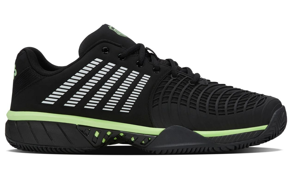 Мужские теннисные кроссовки K-Swiss Express Light 3 Clay - black/soft neon green
