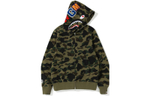 A Bathing Ape 1st Camo Shark Wgm Full Zip Худи зеленый