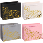 Пакет подарочный «Блестящий орнамент» 23*18*10 см, микс