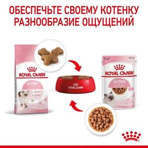 Пауч для котят с 4 до 12 месяцев, Royal Canin Kitten Instinctive (в соусе)