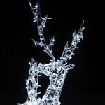 Композиция из светодиодных фигур "Семья оленей"