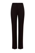 Расклешенные брюки с высокой посадкой, Коричневый