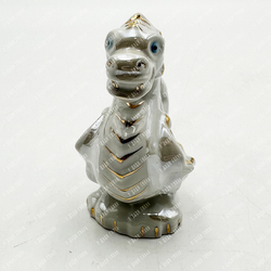 Фарфоровая статуэтка  Дракон. Фарфор, золочение. СССР. Вербилки. 1970г.