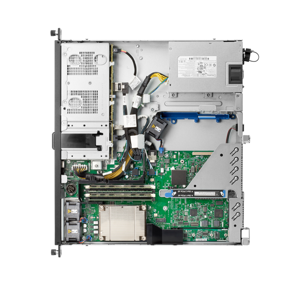 Стоечный сервер - HP Enterprise ProLiant DL20 Gen10, 1U, 4x 2.5“, 1x Xeon[E-2224] 6 Cores, 16Gb, P17080-B21