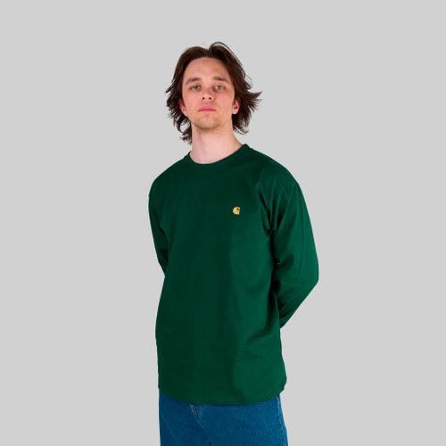Лонгслив мужской Carhartt WIP Chase артикул:I026392_chervil - купить в магазине Дайс
