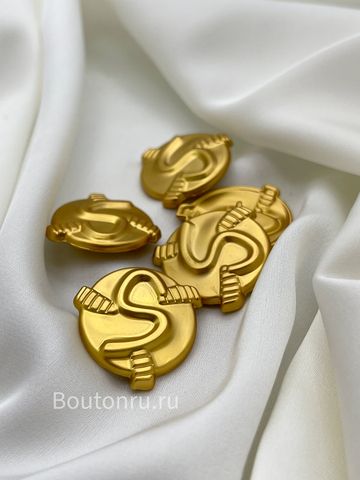 Пуговицы Скиапар. золотистые змейка 