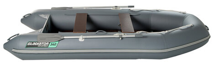 Надувная лодка GLADIATOR A340TK тёмно-серый
