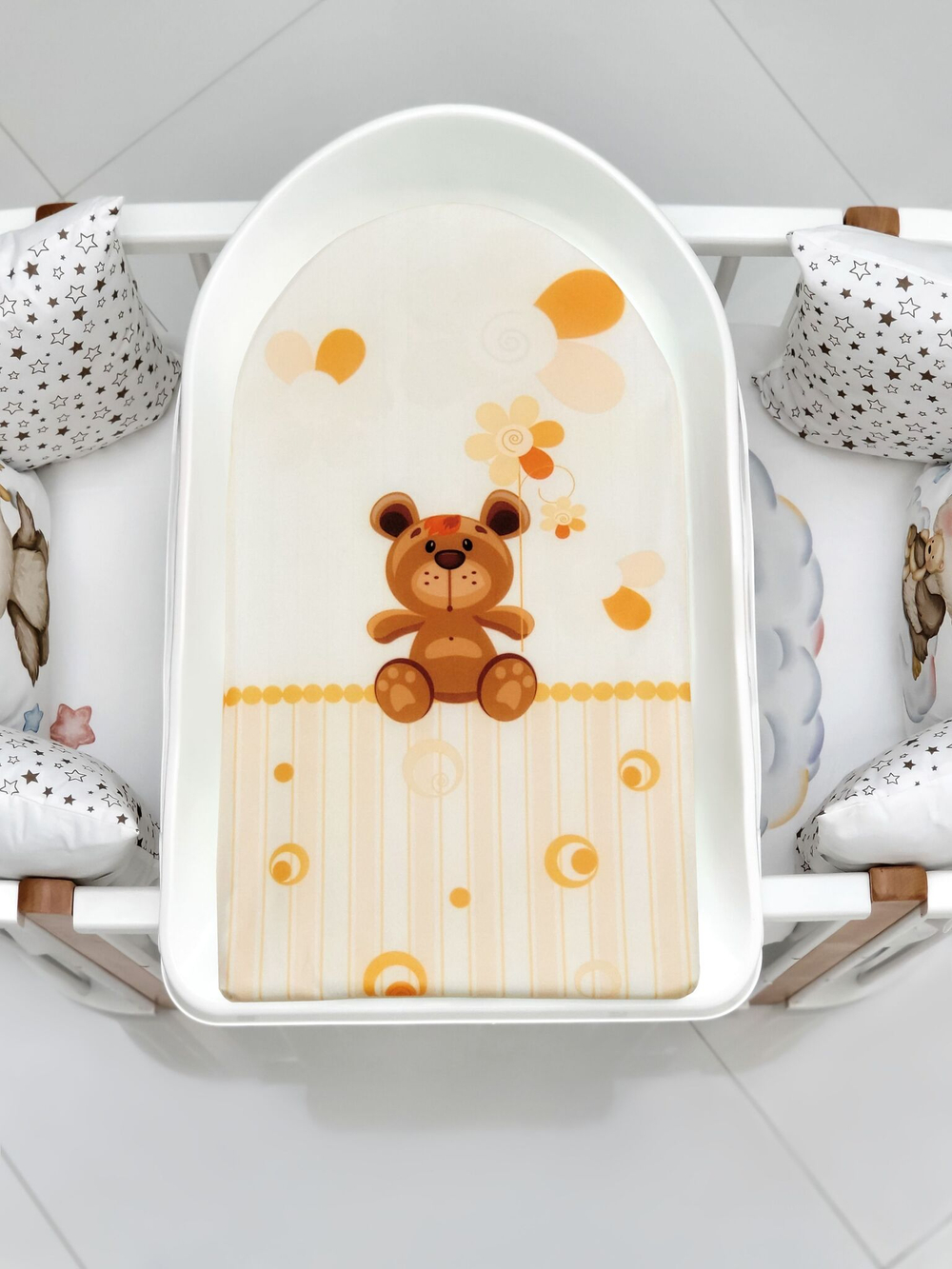 Доска для пеленания BUBO BABY "PRESTIGE" 80х53 см на пластиковой основе