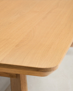 Стол Idun из шпона и массива дуба с натуральной отделкой 200x100см