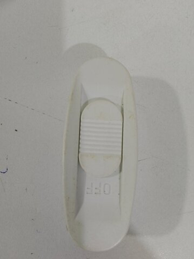 Выключатель бра, белый, с ползунковым переключателем