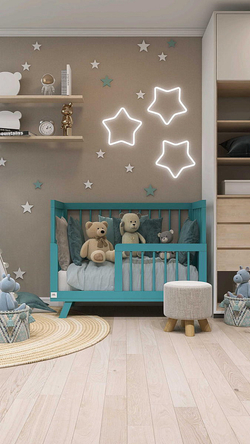 Кроватка детская Lillaland Lilla Aria Ocean Blue