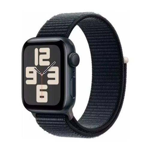 Apple Watch SE 2 2024 44mm Midnight Aluminum Case with Ink Sport Loop