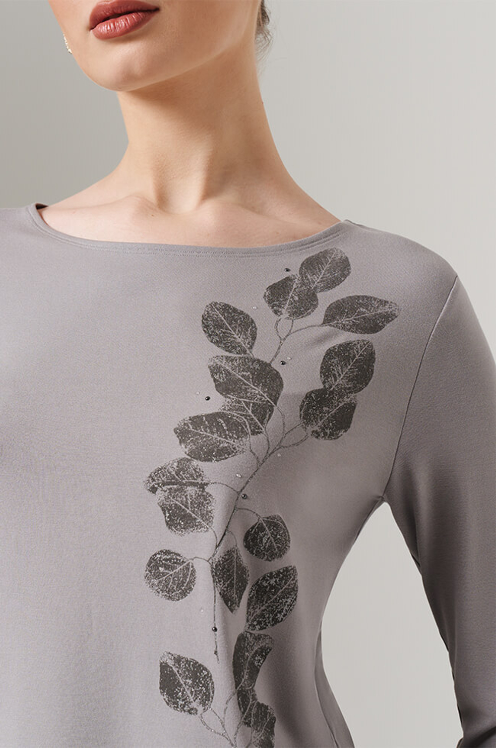 23121 Лонгслив женский (серый)