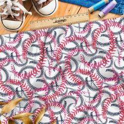 Ткань шифон длинные розовые и чёрные листья на белом фоне