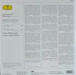 Johannes Brahms, Wiener Philharmoniker, Claudio Abbado – Symphonie Nr. 1 LP