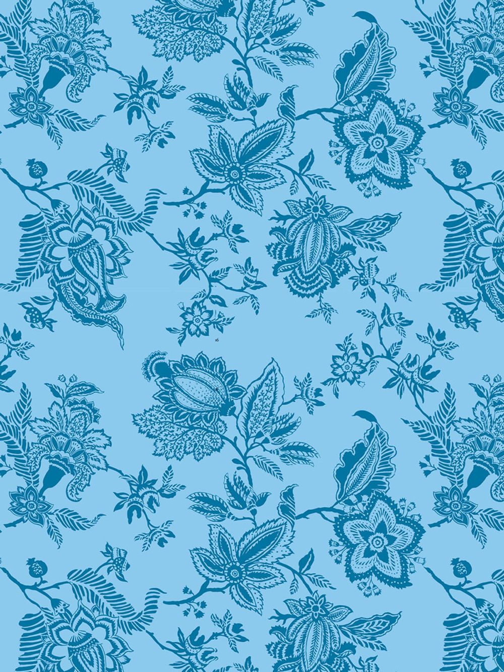 Пододеяльник Сказка "Шамбала (синяя)" евро на молнии 200х215 см, перкаль