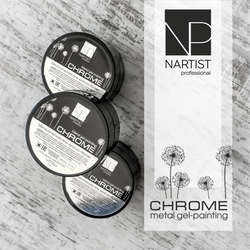 Metal gel Chrome 5 g Nartist