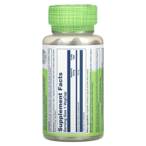 Solaray, True Herbs, Butcher's Broom, 440 мг, 100 вегетарианских капсул