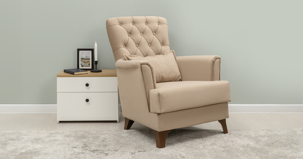 Ирис кресло для отдыха ( бежевый)