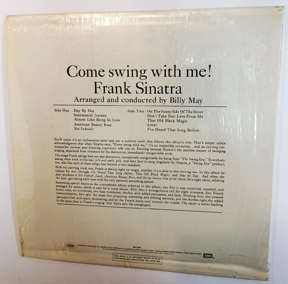 Frank Sinatra Come Swing With Me (US 1961)