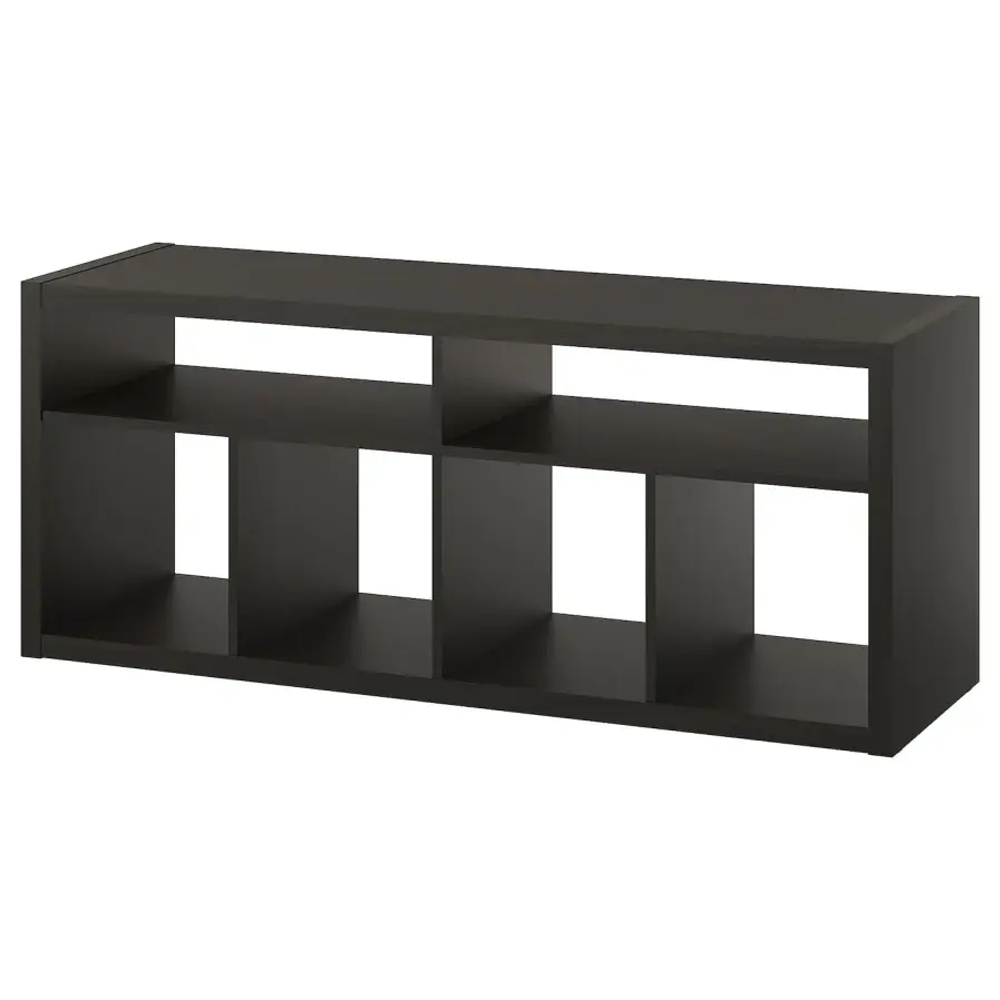 Тумба под ТВ - IKEA KALLAX LACK, 147x39x224см, черный, КАЛЛАКС ЛАКК ИКЕА