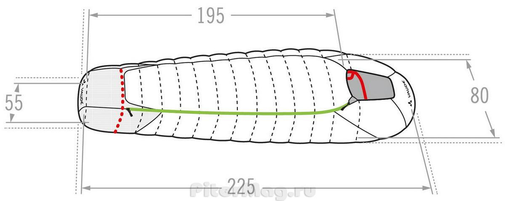 Спальник VauDe Ice Peak 1000