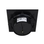 Вытяжной тонкий вентилятор для ванн ММ-Р 06 стекло прямое 90 м³/час с обратным клапаном черный глянец