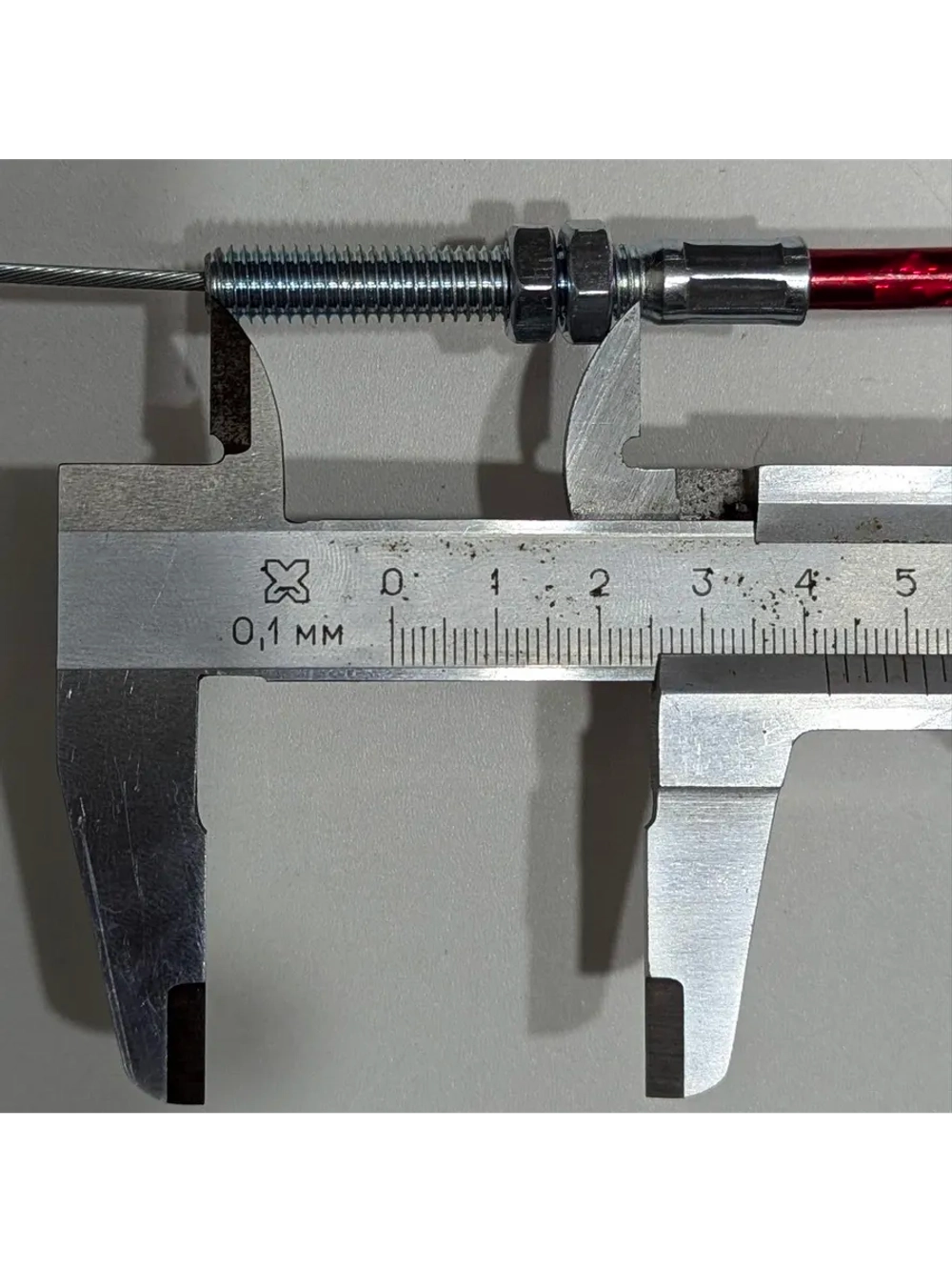 +t Трос сцепления 1000мм (с пружиной) красный