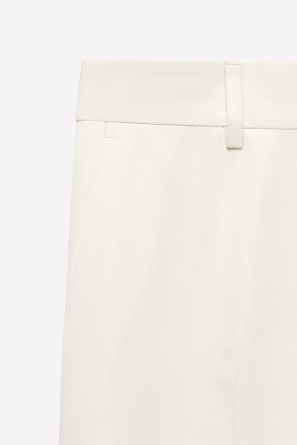 ZARA X LUDOVIC DE SAINT SERNIN БРЮКИ-КЛЕШ, ЖЕЛТОВАТО-БЕЛЫЙ