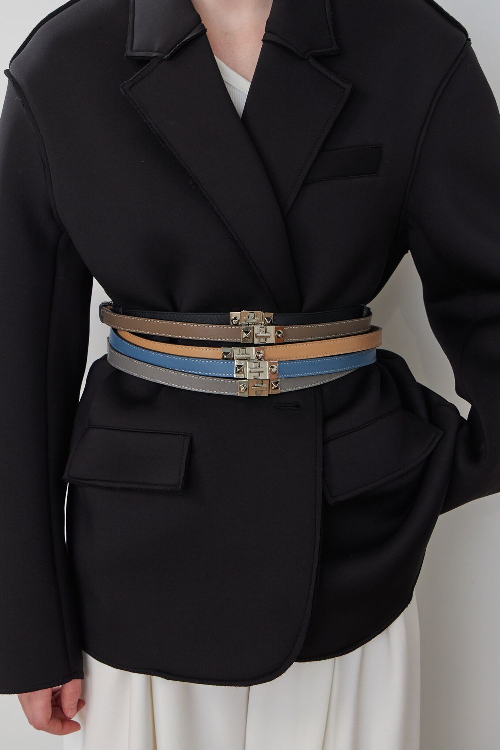 ТОНКИЙ РЕМЕНЬ С ЗАМОЧКОМ BEIGE|NUDE