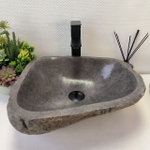 Раковина из речного камня RS-63341 (42*39*15) 0122
