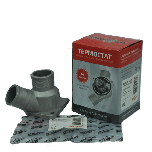 Термостат для ВАЗ Калина 1118, 1117, 1119 крышка с термоэлементом Автопараллель