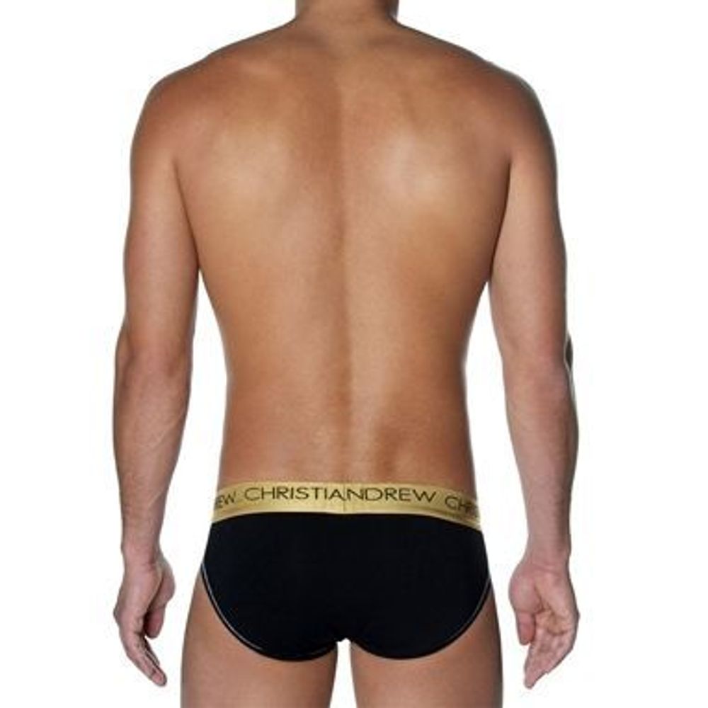 Мужские трусы брифы черные Andrew Christian Infinity Brief Black  AC27
